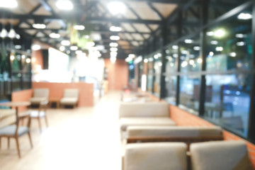 Restaurant blurred background with bokeh. blur cafe shop coffee food bokeh blurry menu lifestyle window light interior crowd dinner table