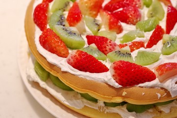 手作りのフルーツケーキ
