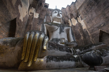 Ajana, Ancient statue, Srichum Temple, Sukhothai Thailand
