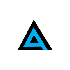 letter q in a triangle logo vector