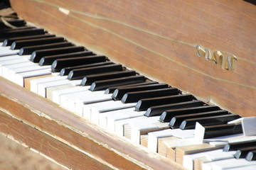 Weathered Piano Keyboard