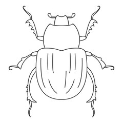 Beetle icon. Simple element illustration. Beetle symbol design from Insect collection set. Can be used in web and mobile