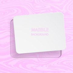 Abstract Square Frame on Marble Texture Background