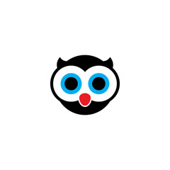 Naklejka premium owl logo vector