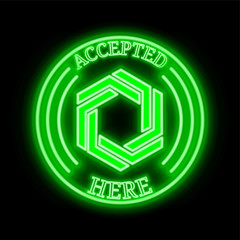 Hexx (HXX) accepted here sign