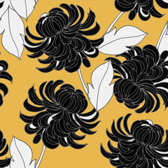 Abstract elegance pattern with floral background.