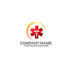 Fototapeta na wymiar medical nature logo template