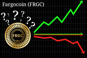 Possible graphs of forecast Fargocoin (FRGC) - up, down or horizontally. 