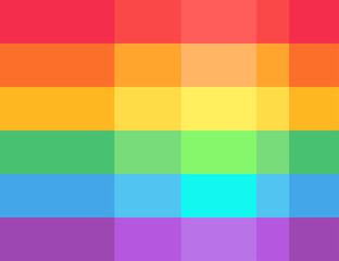 Love is Love. Flag of LGBT community on flagstaff. Vector illustration in rainbow color for sticker, poster, patch, t-shirt, pin.