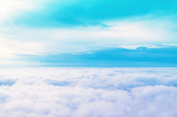 soft focus blue sky nature  background