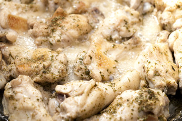 チキンの蒸し焼き