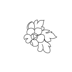 Vintage baroque ornament, corner. Retro pattern antique style acanthus. Decorative design element filigree calligraphy vector. - stock vector