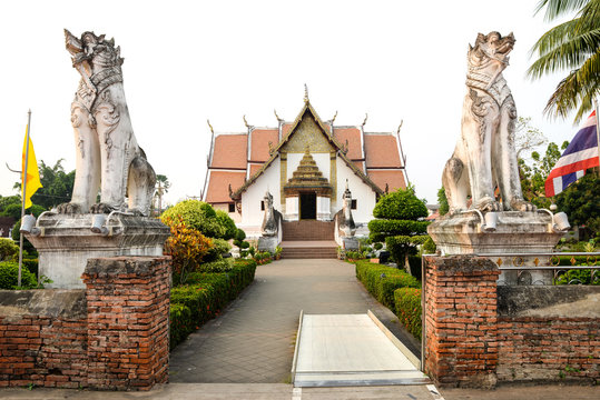 Nan, Thailand : This building is the Buddhist temple in Wat Phumin