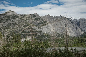 Beautiful mountain Landscape near Canmore Alberta