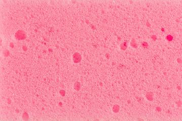 Background of a pink sponge
