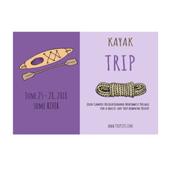 Summer camp flyer template