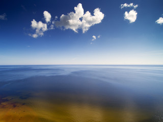 Fototapeta premium Gulf of Riga, Baltic sea in nice cummer day.