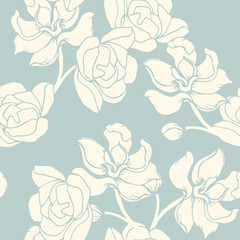 Abstract elegance pattern with floral background.