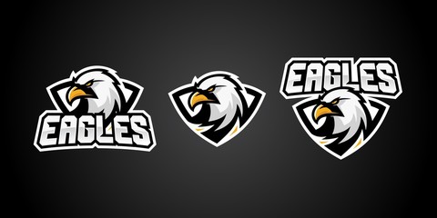 eagle sport gaming logo vector badges emblem