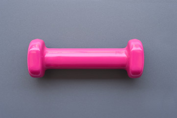 close up of dumbbell for background