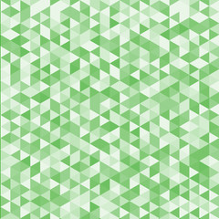 Abstract striped geometric triangle pattern green color background and texture.