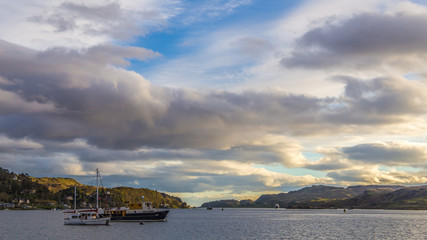 Scottish Sunset with ships