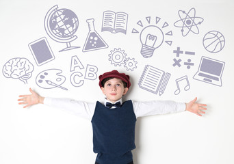 Subjects of school concept.