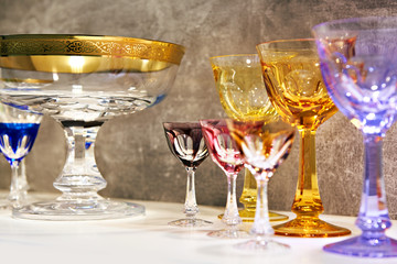 Glasses for alcoholic drinks