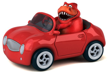 Fun Trex - 3D Illustration © Julien Tromeur