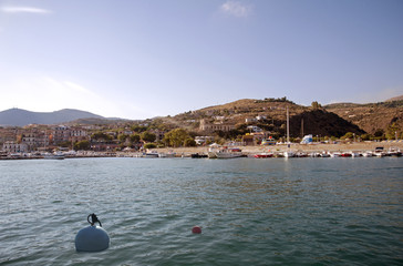 Harbor of Marina di Camerota at sunset, Cilento’s coast, Italy