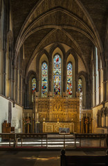 Fototapeta na wymiar Brecon Cathedral, Wales, UK (Interior)