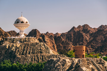 Naklejka premium Incense burner landmark in Muscat