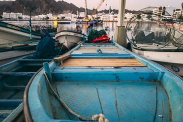 Fototapeta na wymiar Port of Muscat in Oman