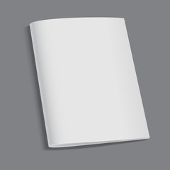 Mockup  cover book template on gray background