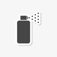 Spray sticker, simple vector icon