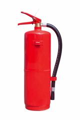 Fire extinguisher isolated on white background clipping path