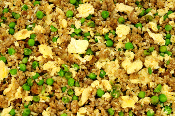 Chinese egg fried rice background