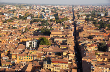 Fototapeta na wymiar Bologna city view from Two Towers