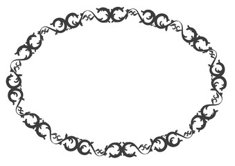 circular pattern union black convolvulus