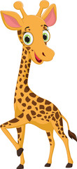 Fototapeta premium cute giraffe cartoon