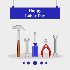 Fototapeta na wymiar Illustration of International Worker's Day background