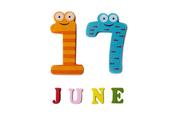 June 17. Image June 17, on a white background.