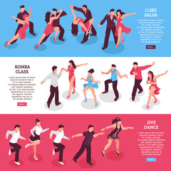 Dance Horizontal Isometric Banners