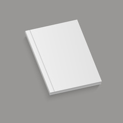 White realistic blank brochure.