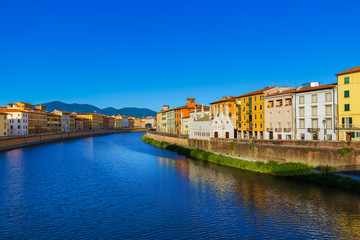 Fototapeta na wymiar Downtown in Pisa Italy