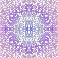 Fototapeta premium Abstract square pattern with asian motifs in oriental style. Vector illustration hand drawn. Line art design of fashion ,textile, invitation card. Tile.