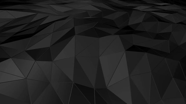 Abstract polygonal space low poly with connecting surface. Futuristic HUD background