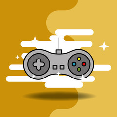 video game classic controller video game vector illustration