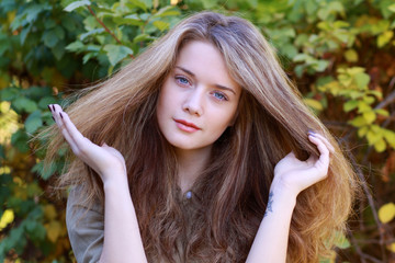 Fototapeta premium Young blonde woman