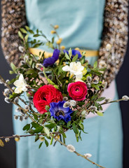 nice bouquet in the hands